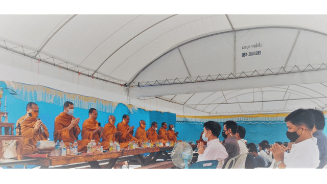 สังคมดี — พิธีทำบุญประจำปี เพื่อความเป็นศิริมงคลและสร้างความสัมพันธ์อันดีระหว่างพนักงานทุกคนไปจนถึงระดับผู้บริหาร